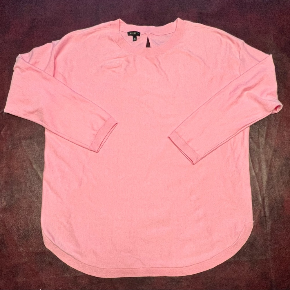 Talbots Pink Tunic Sweater, size XL